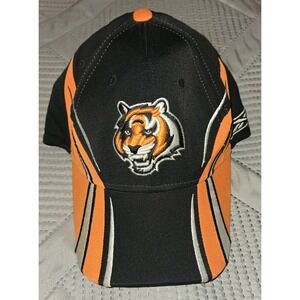 Cincinnati Bengals Hat Tiger Logo Black Orange Cap NFL‎ Vintage Style Adjustable